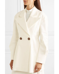 Женский белый двубортный пиджак от Rejina Pyo