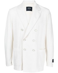 Мужской белый двубортный пиджак от Man On The Boon.