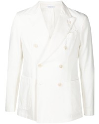Мужской белый двубортный пиджак от Manuel Ritz