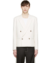 Мужской белый двубортный пиджак от Paul Smith