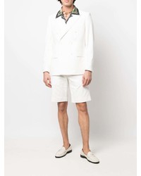 Мужской белый двубортный пиджак от Casablanca