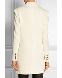 Женский белый двубортный пиджак от Balmain