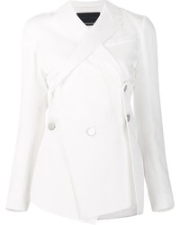 Женский белый двубортный пиджак от Proenza Schouler