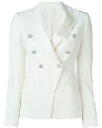 Женский белый двубортный пиджак от Tagliatore