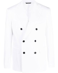 Мужской белый двубортный пиджак от Tonello