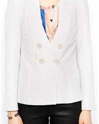 Женский белый двубортный пиджак от Twenty8Twelve