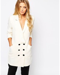 Женский белый двубортный пиджак от Vila