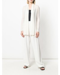 Белый длинный кардиган от Theory