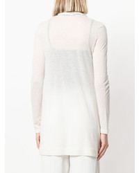 Белый длинный кардиган от Theory