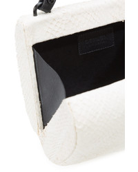 Белый замшевый клатч от OSKLEN