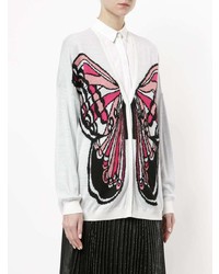 Женский белый кардиган с принтом от Giamba