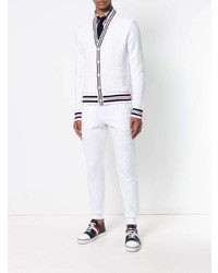 Мужской белый кардиган от Thom Browne