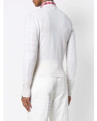 Мужской белый кардиган от Thom Browne