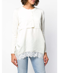 Женский белый кардиган от Semicouture