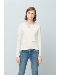 Женский белый кардиган от Mango