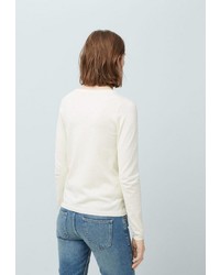 Женский белый кардиган от Mango