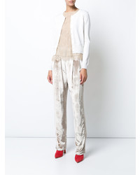 Женский белый кардиган от Adam Lippes