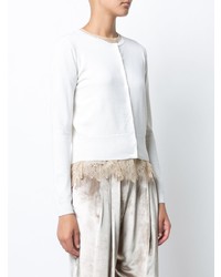 Женский белый кардиган от Adam Lippes