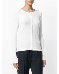 Женский белый кардиган от MM6 MAISON MARGIELA