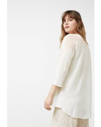 Женский белый кардиган от Violeta BY MANGO