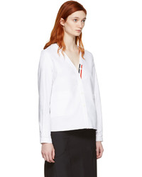 Женский белый кардиган от Thom Browne