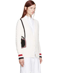 Женский белый кардиган от Thom Browne