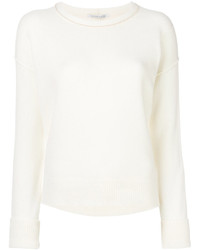 Женский белый кашемировый свитер от Agnona