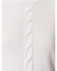 Женский белый кашемировый свитер от Loro Piana