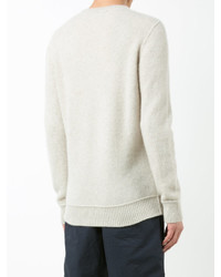 Женский белый кашемировый свитер от The Elder Statesman