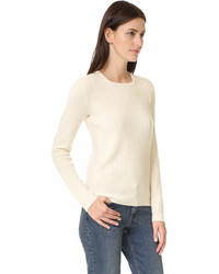 Женский белый кашемировый свитер от TSE