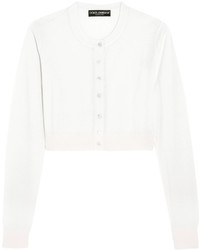 Женский белый кашемировый свитер от Dolce & Gabbana