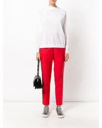 Женский белый кашемировый свитер от Cividini