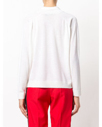 Женский белый кашемировый свитер от Cividini