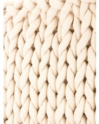 Белый клатч из плотной ткани от Alienina