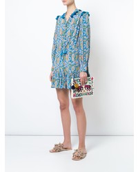 Белый клатч с вышивкой от Figue