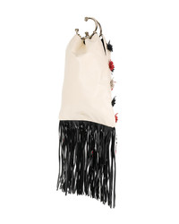 Белый клатч с вышивкой от RED Valentino