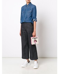 Белый клатч с вышивкой от Olympia Le-Tan