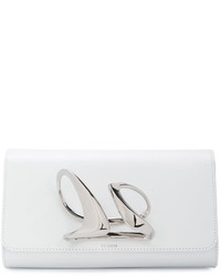 Белый клатч от Perrin Paris