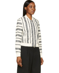 Женский белый кожаный бомбер от 3.1 Phillip Lim