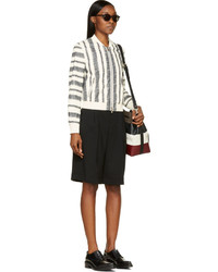 Женский белый кожаный бомбер от 3.1 Phillip Lim