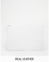 Белый кожаный клатч от American Apparel