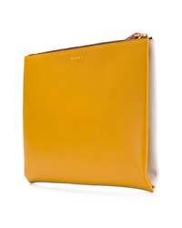 Белый кожаный клатч от Marni