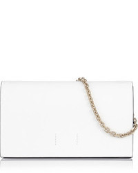 Белый кожаный клатч от Calvin Klein