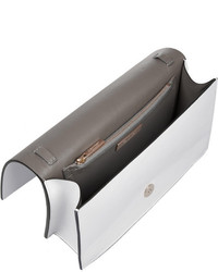 Белый кожаный клатч от Calvin Klein