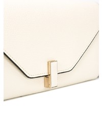 Белый кожаный клатч от Valextra