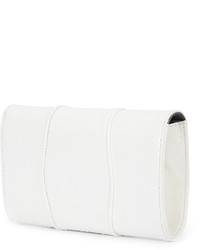 Белый кожаный клатч от Khirma Eliazov