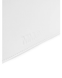 Белый кожаный клатч от MM6 MAISON MARGIELA