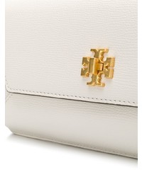 Белый кожаный клатч от Tory Burch