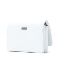 Белый кожаный клатч от Tufi Duek