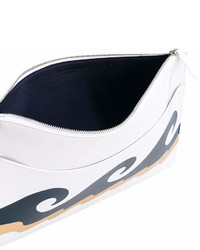 Белый кожаный клатч от Corto Moltedo